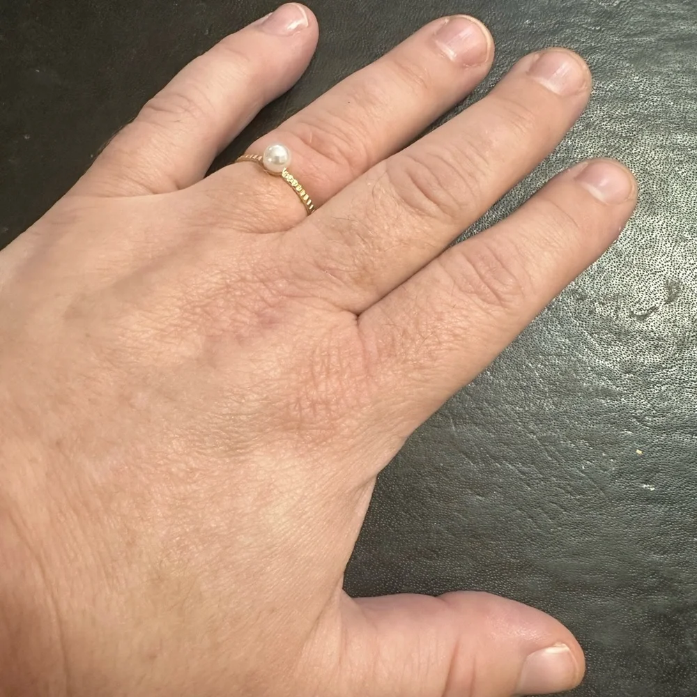 Nordstrom Rack 5 Pack Gold Stacking Rings - Picture 5 of 6